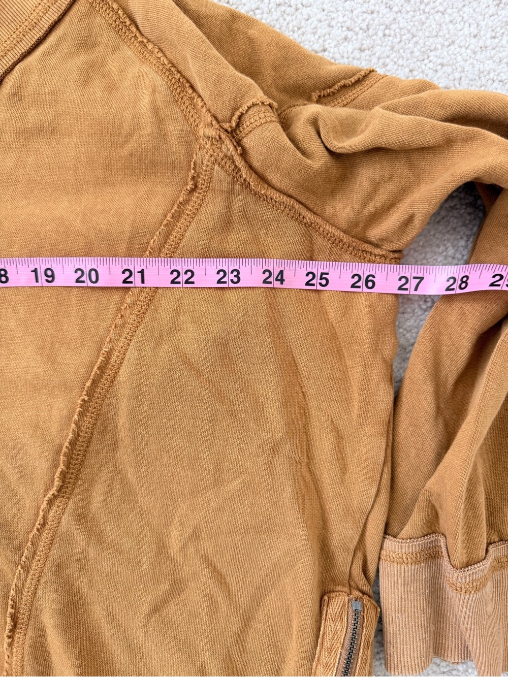 Free People On the Rise Pullover Sweatshirt in Shade Amber - Picture 10 of 12